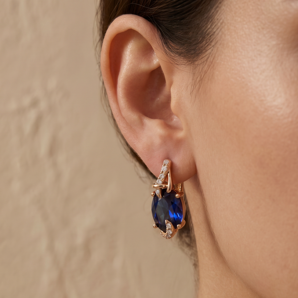 Regal Midnight Drop Earrings