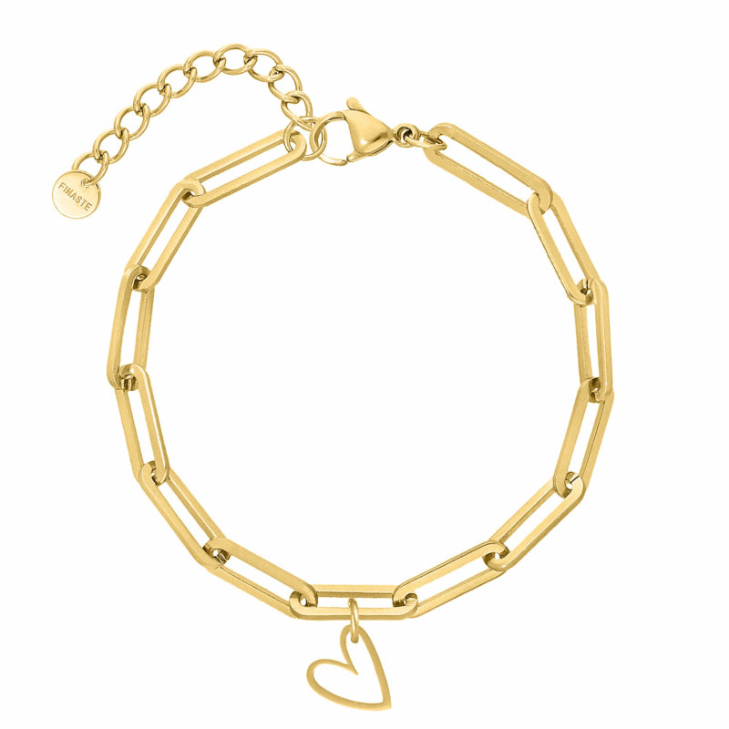 Anklet with Heart Gold
