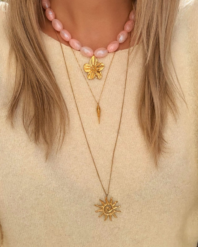 Necklace with Sun Gold