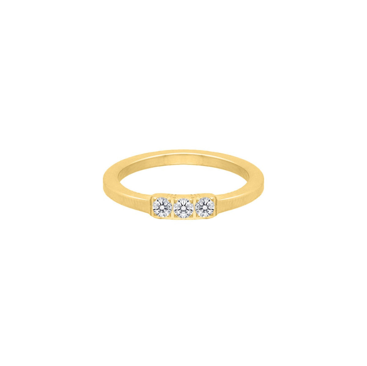 Crystal Ring Minimal Gold