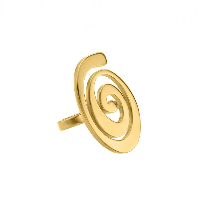 Adjustable Ring Swirl Gold