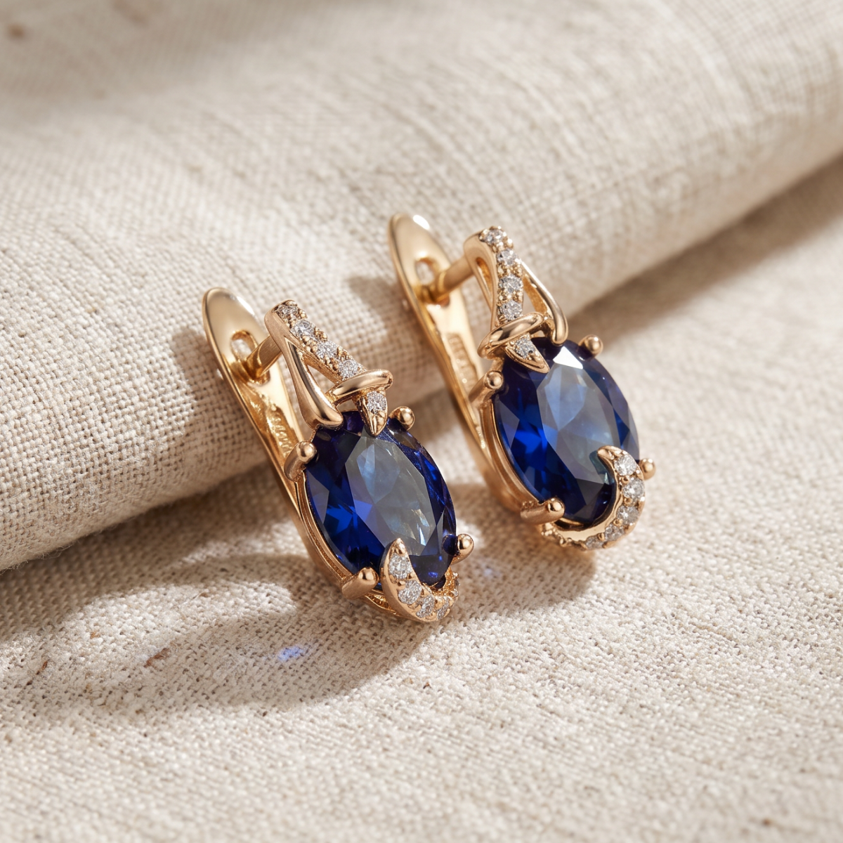 Regal Midnight Drop Earrings