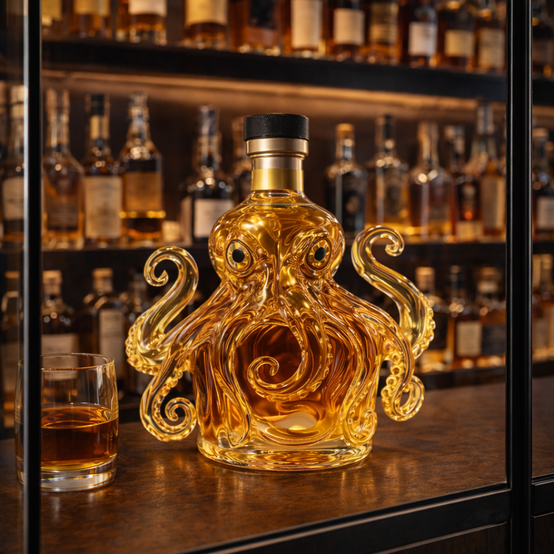 Whiskey Bottle - Octopus Edition
