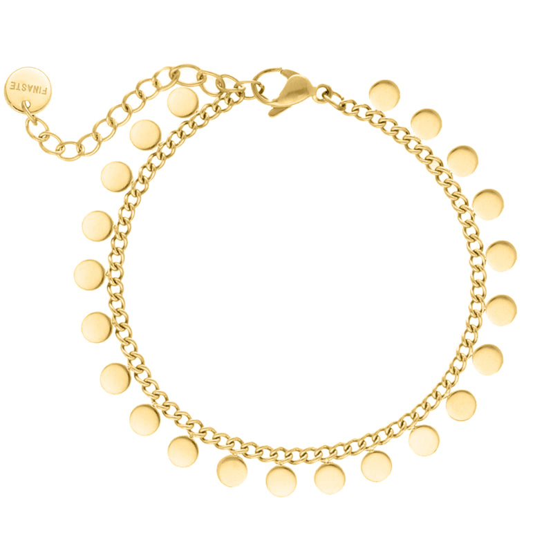 Boho Anklet Little Coins Gold Plated