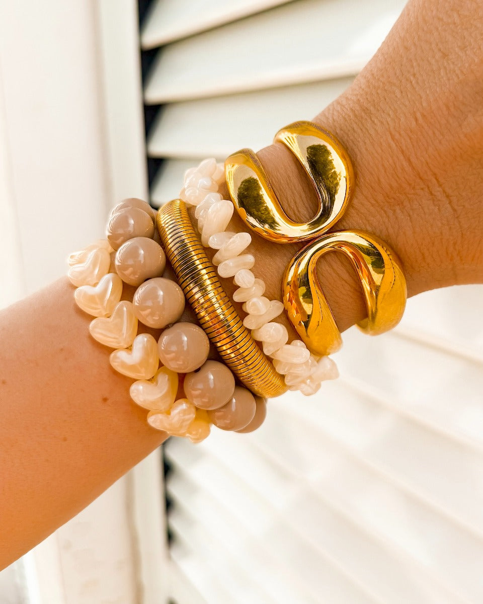 Double Loop Bangle Gold