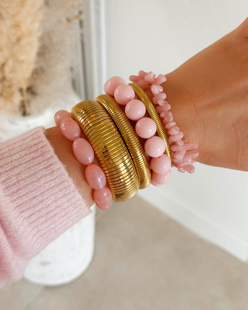Beaded Bracelet Pink
