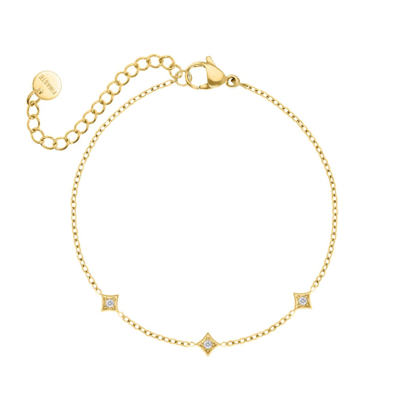 Minimal Bracelet with Geometric Gold