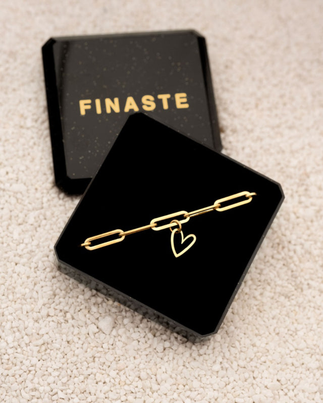 Anklet with Heart Gold