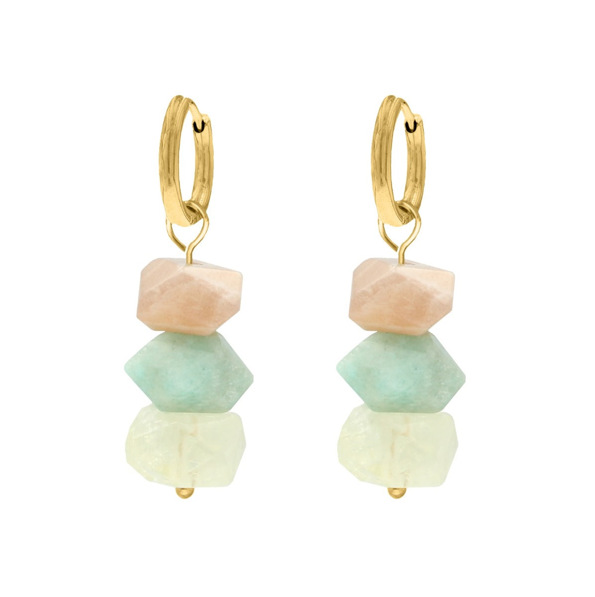 Earrings with Gemstones Gold