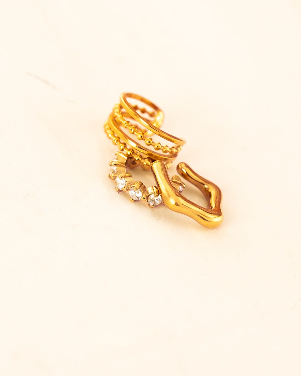 Organic Ear Cuff Gold