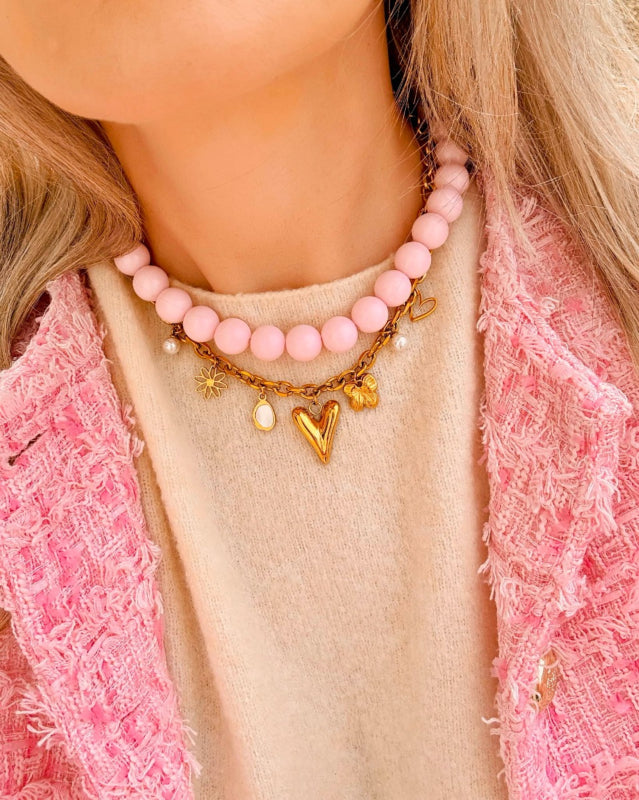 The Best Ever Charm Necklace Gold