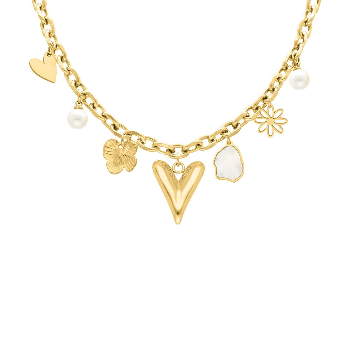 The Best Ever Charm Necklace Gold
