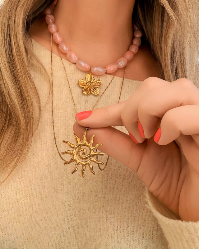 Necklace with Sun Gold