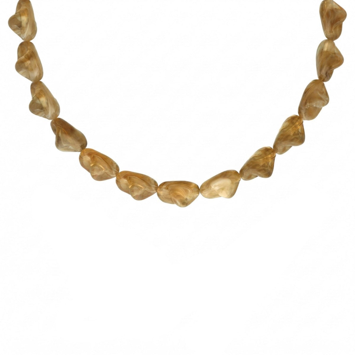 Beaded Necklace Organic Beige
