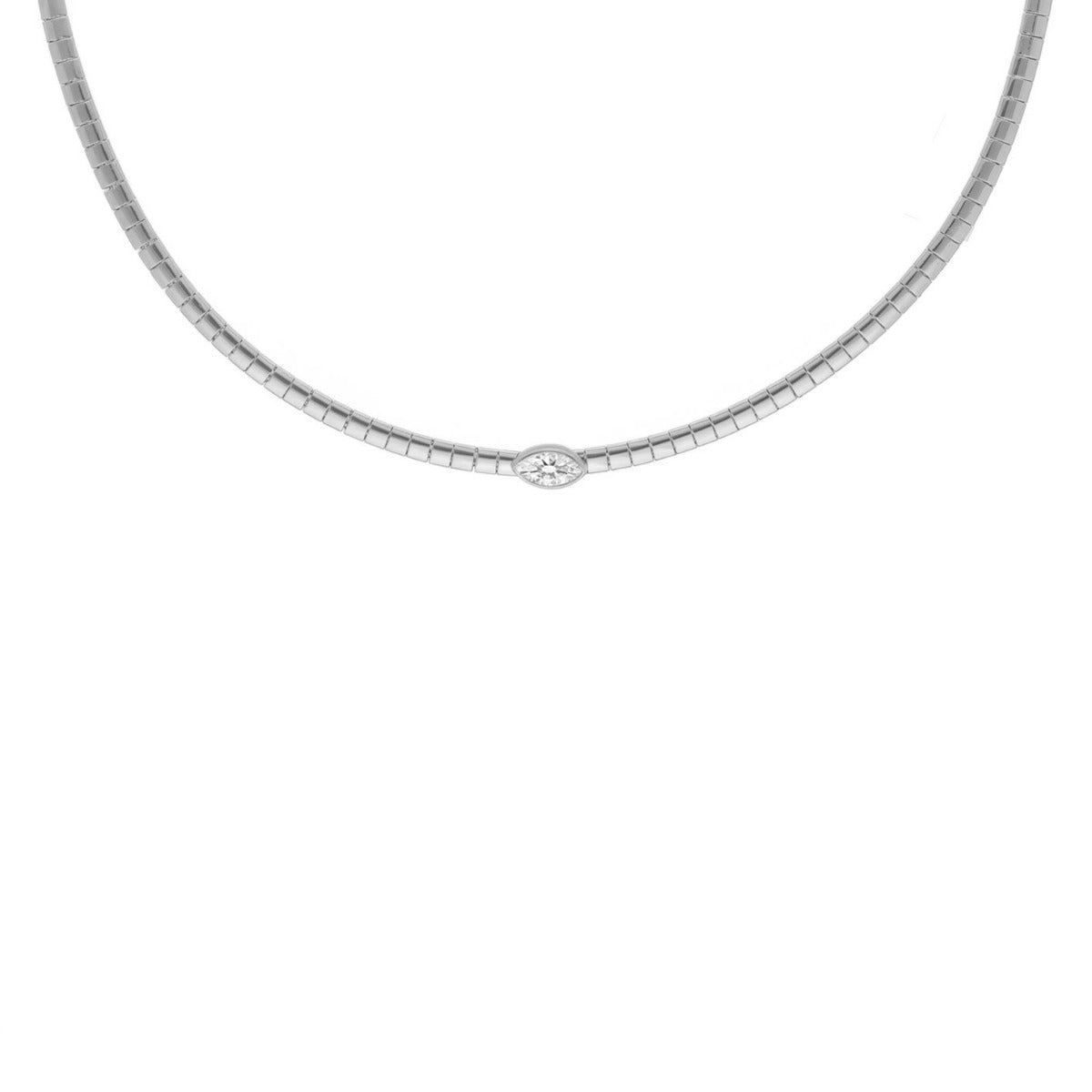 Snake Necklace with Stone
