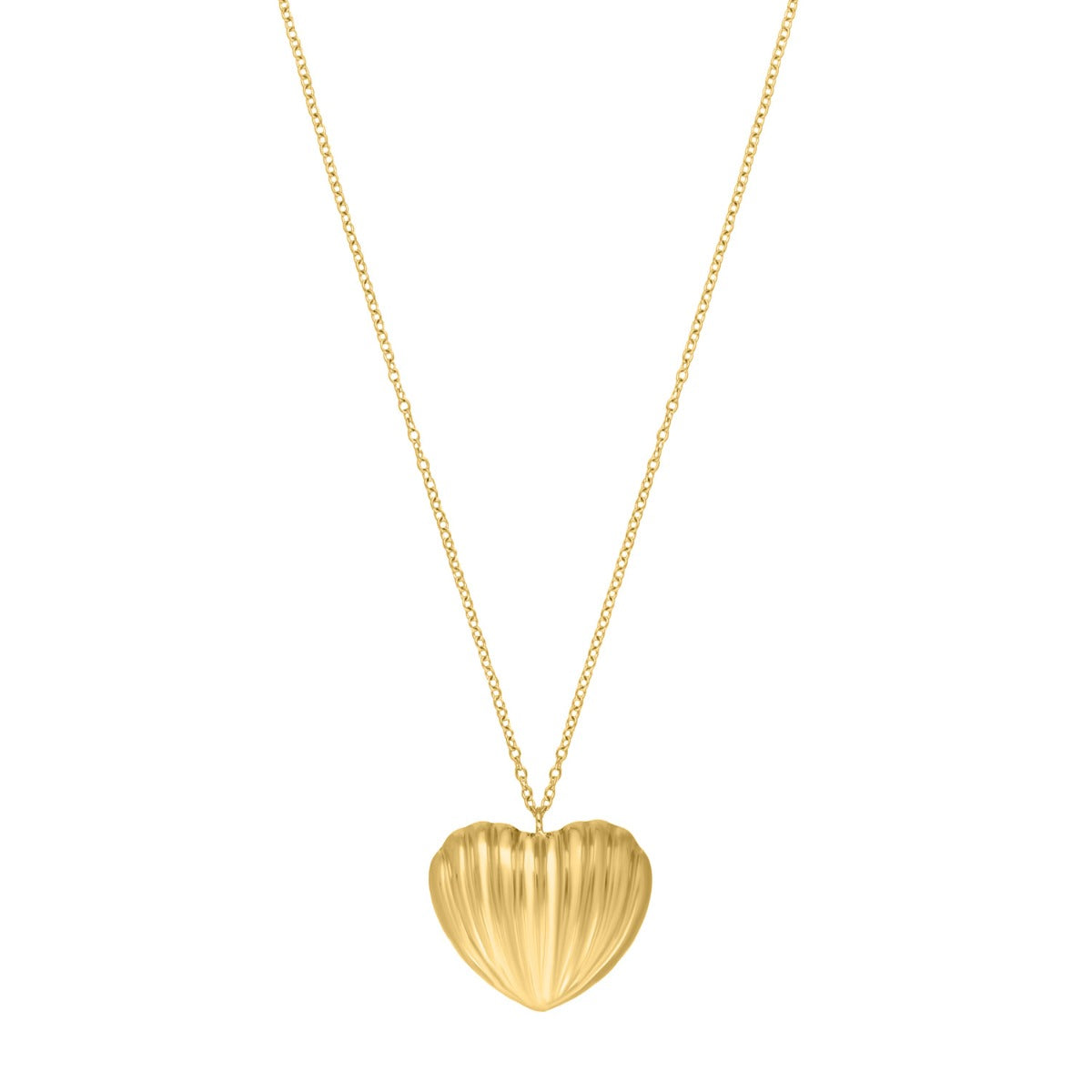 Long Necklace with Shell Gold