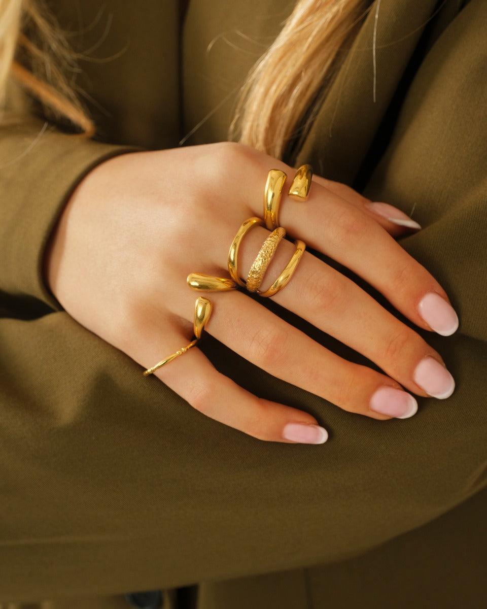 Ring Cross Over Gold