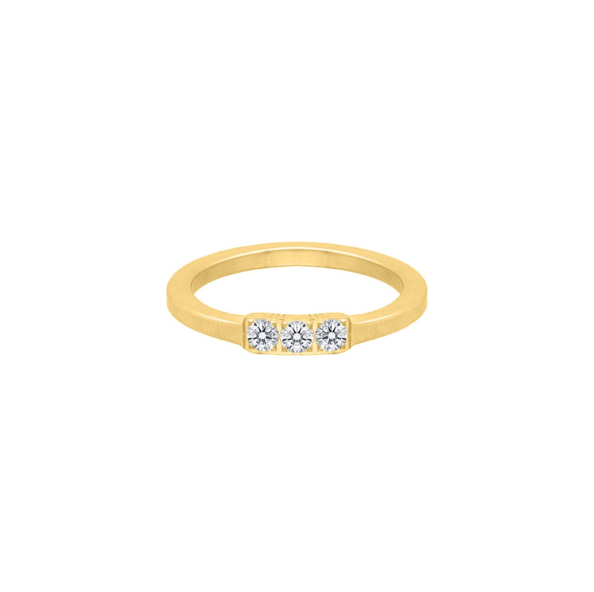 Crystal Ring Minimal Gold