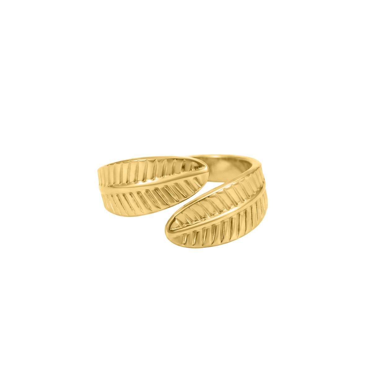 Adjustable Ring Striped Gold