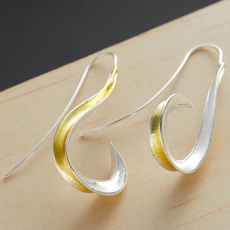 Vintage drop earrings detail