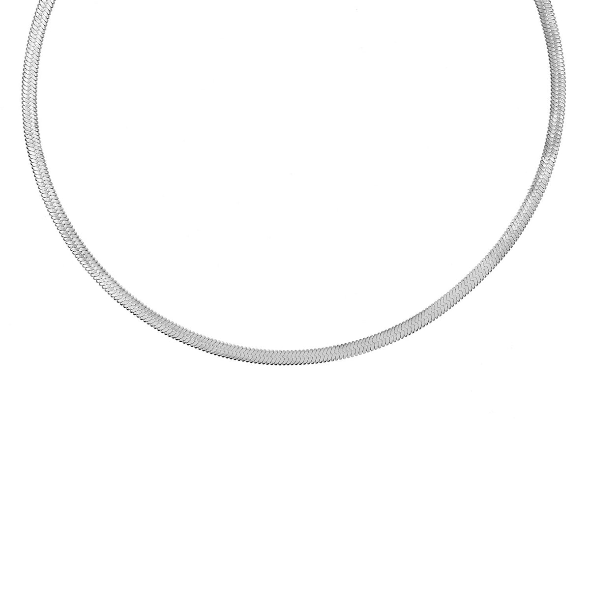 Snake Necklace with Stone