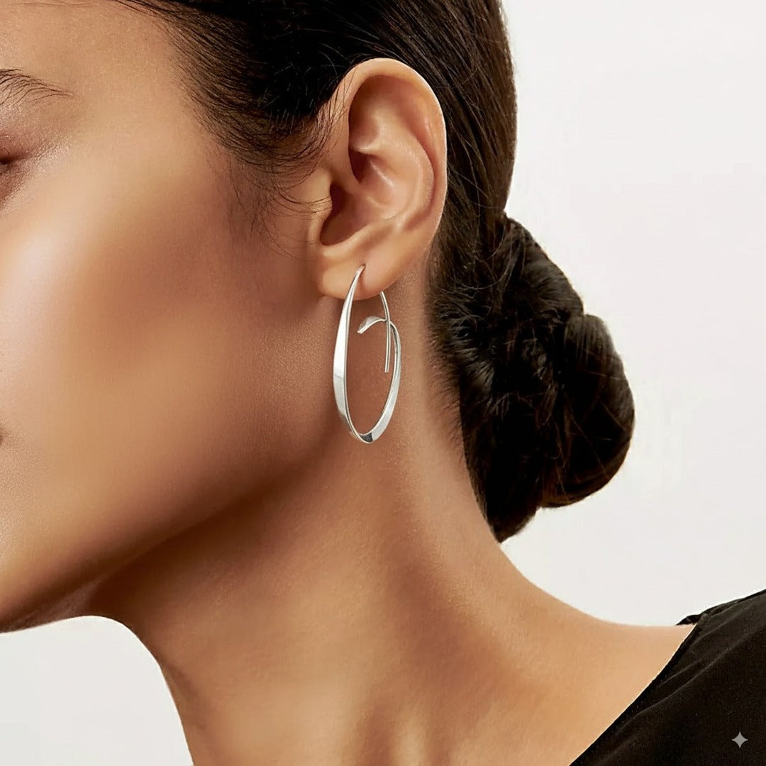 Spiral earrings campaign image